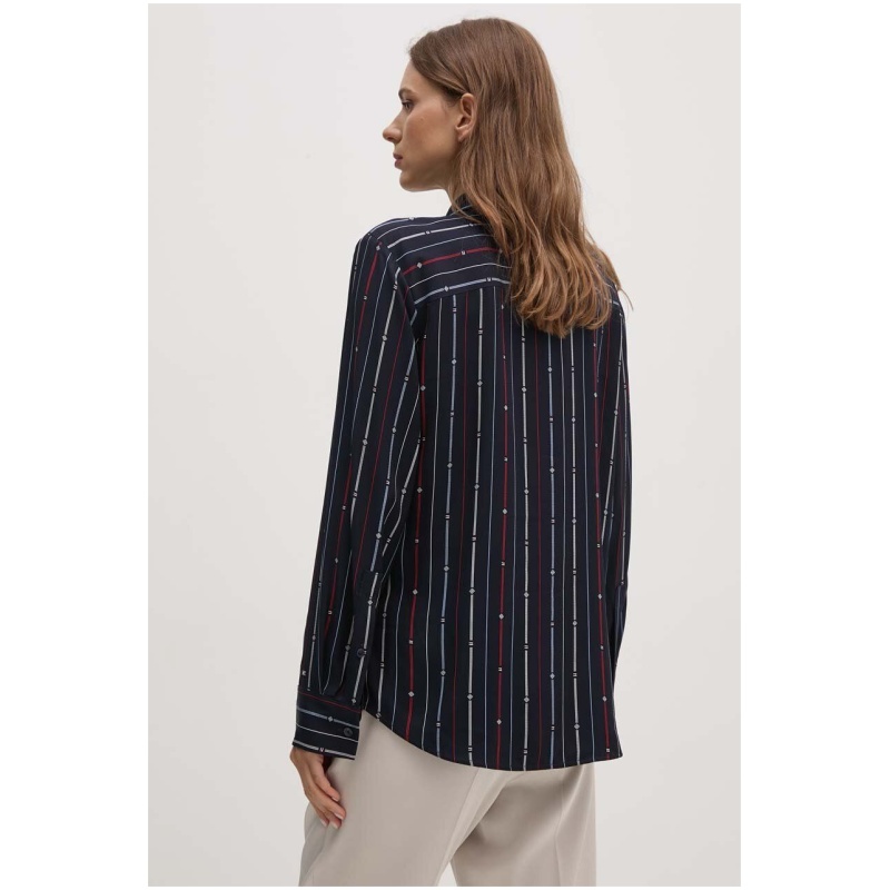 TOMMY HILFIGER Foulard stp tie neck reg shirt